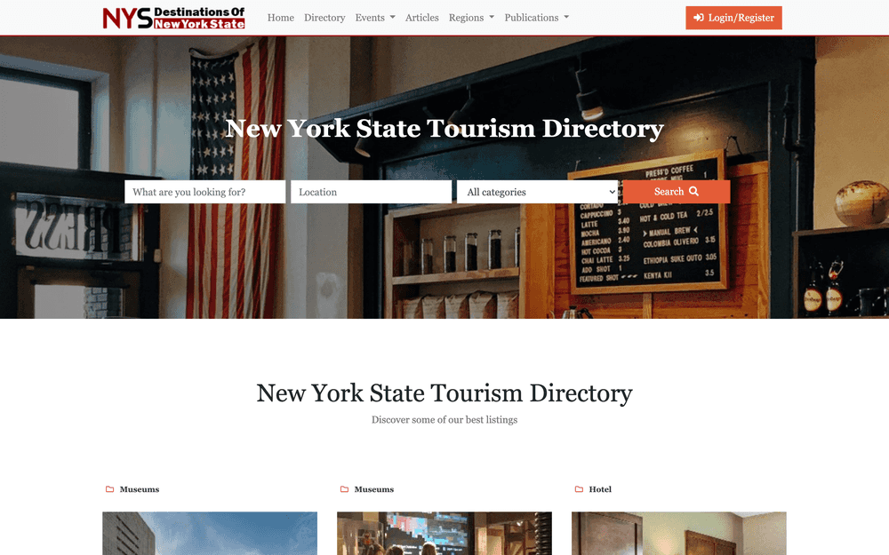 Destinations of New York State