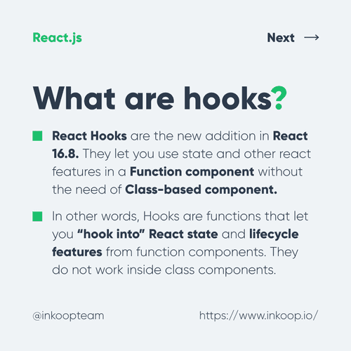 ReactJS hooks - functional components