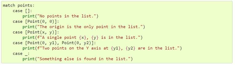 Structural Pattern Matching - 8