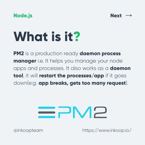 Node PM2 process manager