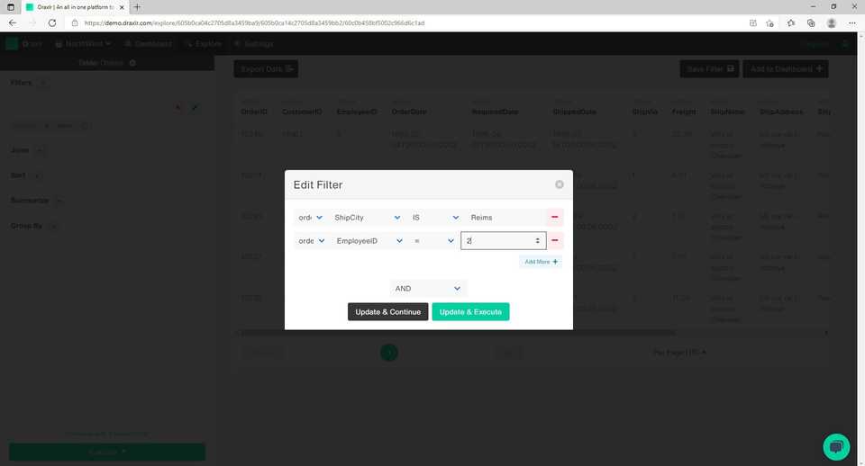 How to Create Dashboard from Postgres or MySQL Database - Filters