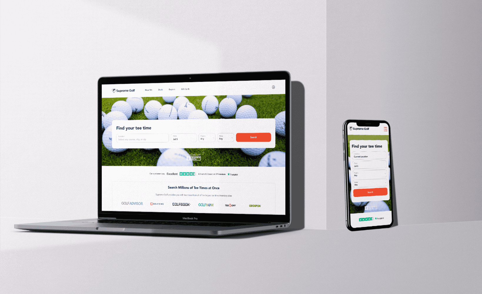 Supreme Golf is a technology firm that has created the KAYAK of golf tee times. Built more features on the website and APIs, managed bug fixes and UI changes as well.