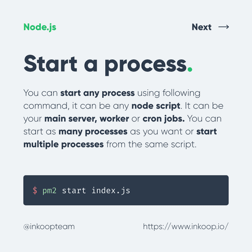 Node PM2 process manager