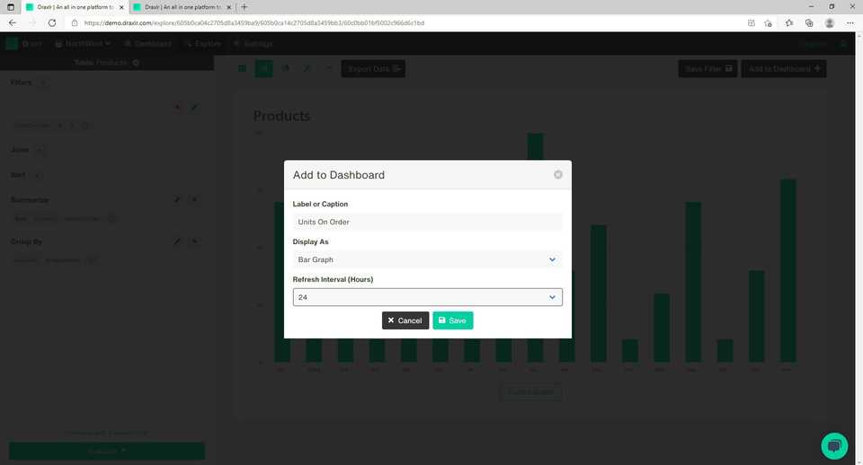 How to Create Dashboard from Postgres or MySQL Database - Adding to dashboard